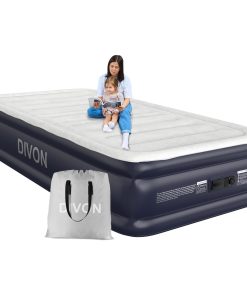 Colchón de Aire Twin DIVON con Bomba incorporada, Colchón