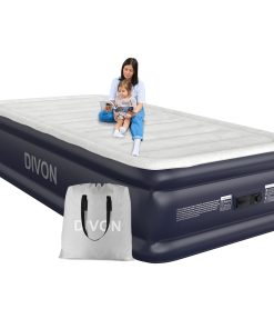 Colchón de Aire Individual con Bomba Incorporada, Colchón