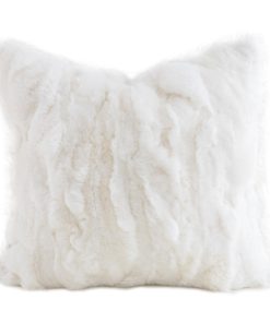 MOOX Juego de 1 Fundas de Almohada de Piel de Conejo