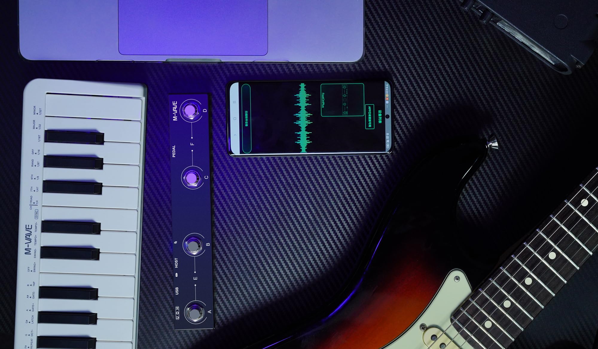 Controlador MIDI inalámbrico M-VAVE Chocolate Plus Portable - Imagen 6