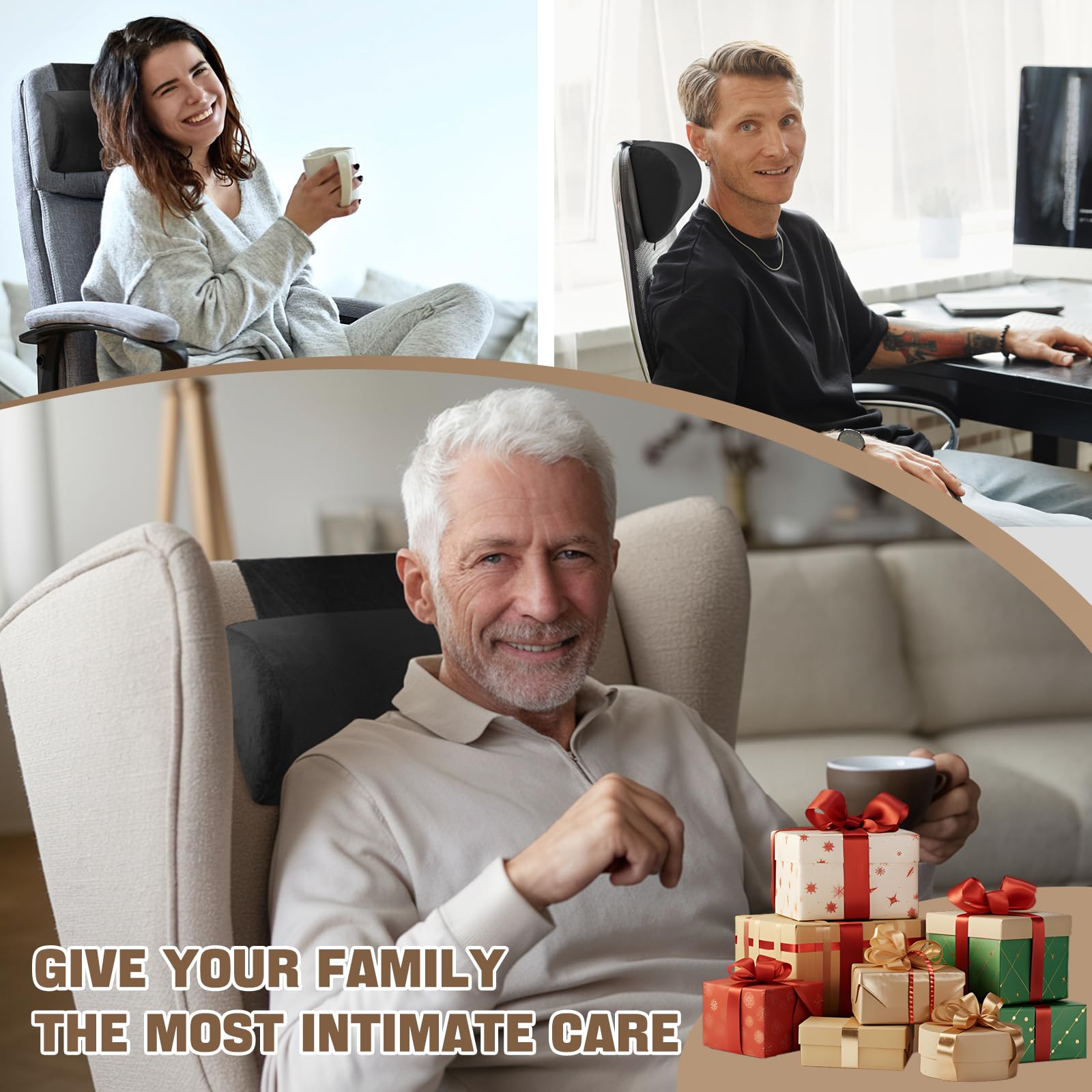 Almohada para el cuello Xmntdo para Reclinable, Terciopelo - Imagen 7