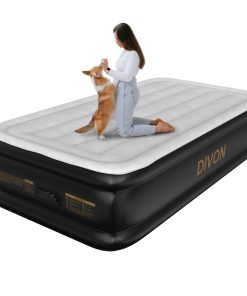 Colchón de Aire DIVON Twin con Bomba Incorporada, Elevado,