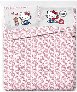 Juego de sábanas Queen Size Hello Kitty de Jay Franco -