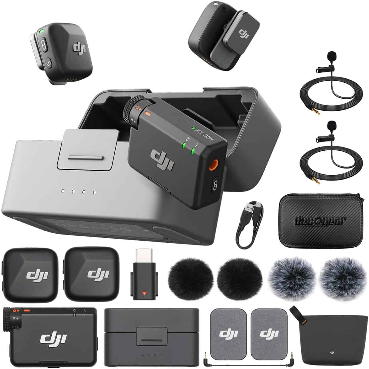 DJI Mic Mini (2 TX + 1 RX + Estuche de Carga) Micrófono