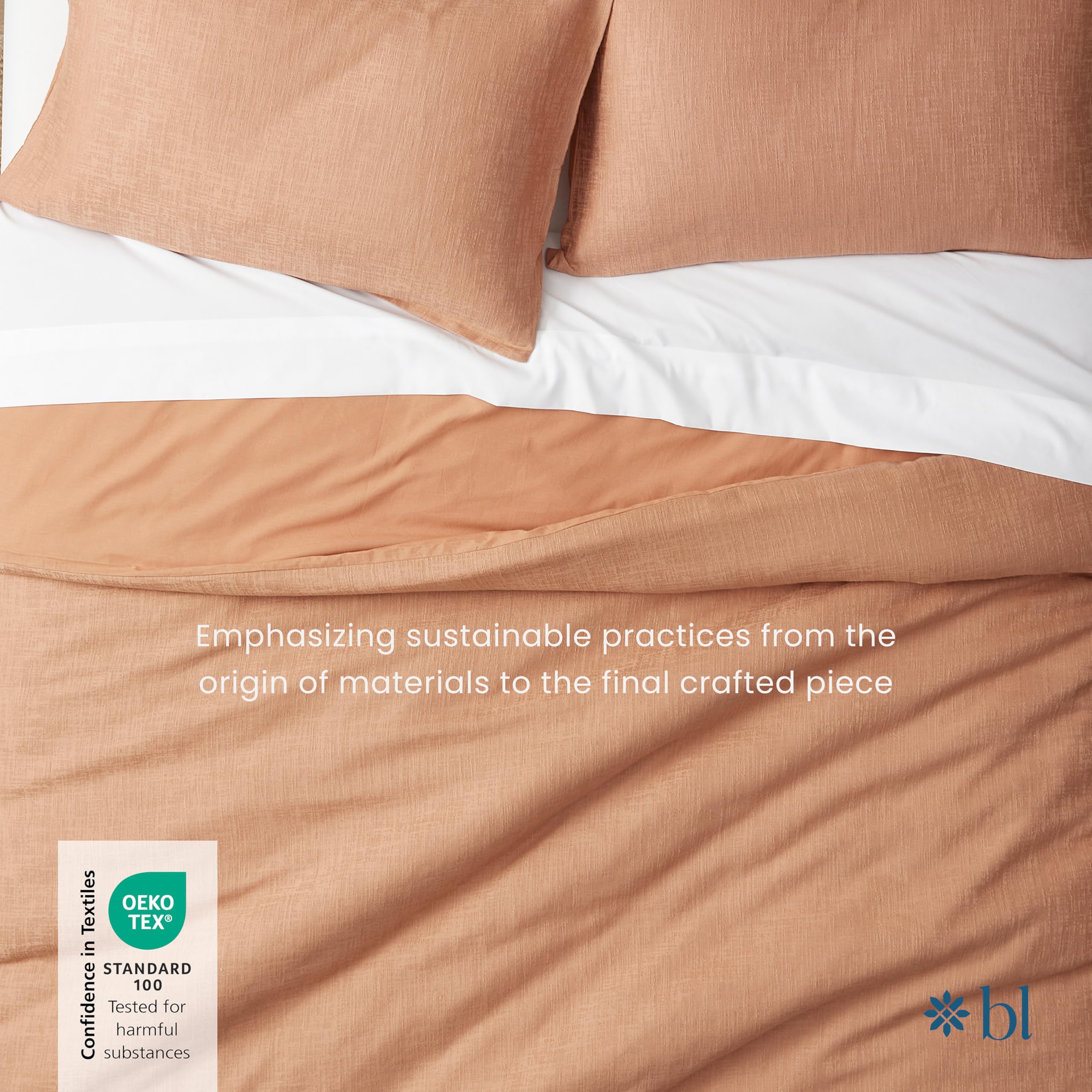 Set de Funda Nórdica 100% Algodón Blue Loom, 3 Piezas, - Imagen 7