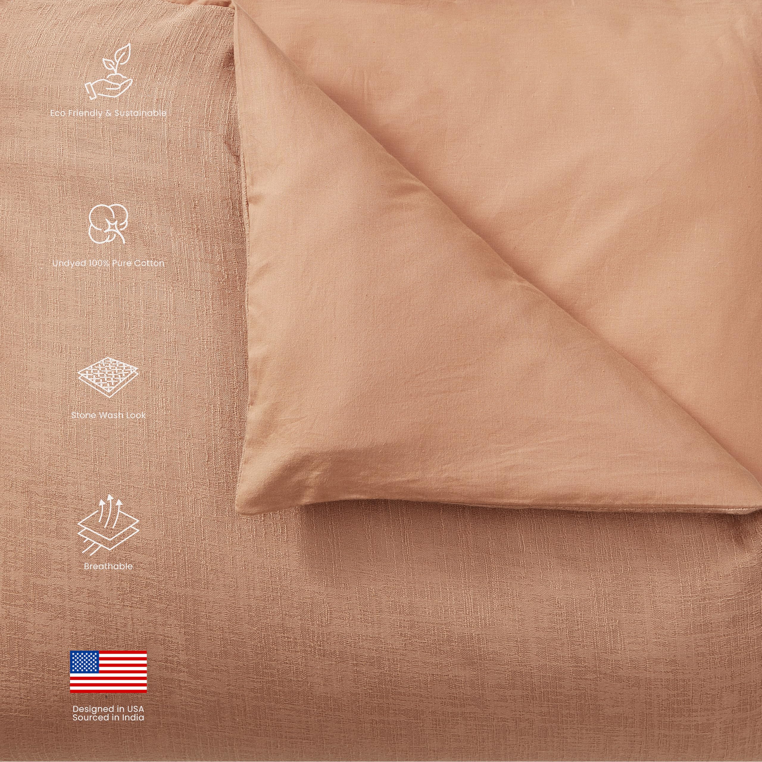 Set de Funda Nórdica 100% Algodón Blue Loom, 3 Piezas, - Imagen 4