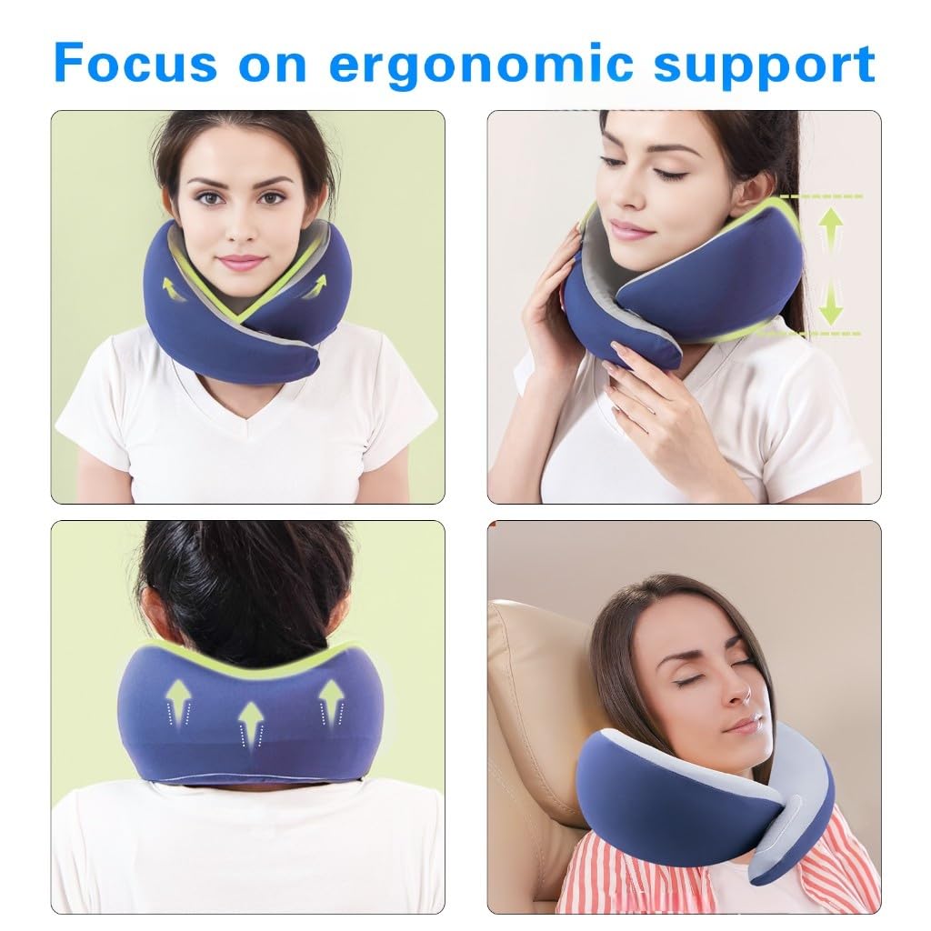 Almohadas de Viaje Belecy para Aviones - -Morado - Imagen 7