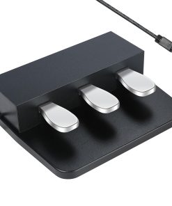 Pedalera Portátil de 3 Pedales para Pianos y Teclados