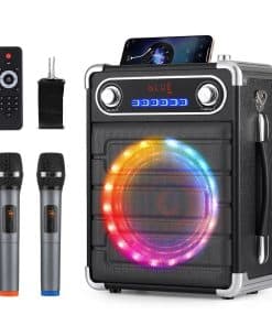 Máquina de Karaoke ROXAAN 60W para Adultos y Niños, Altavoz