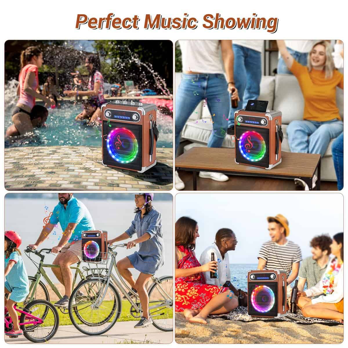 Máquina de Karaoke ROXAAN con Dos Micrófonos Inalámbricos, - Imagen 10