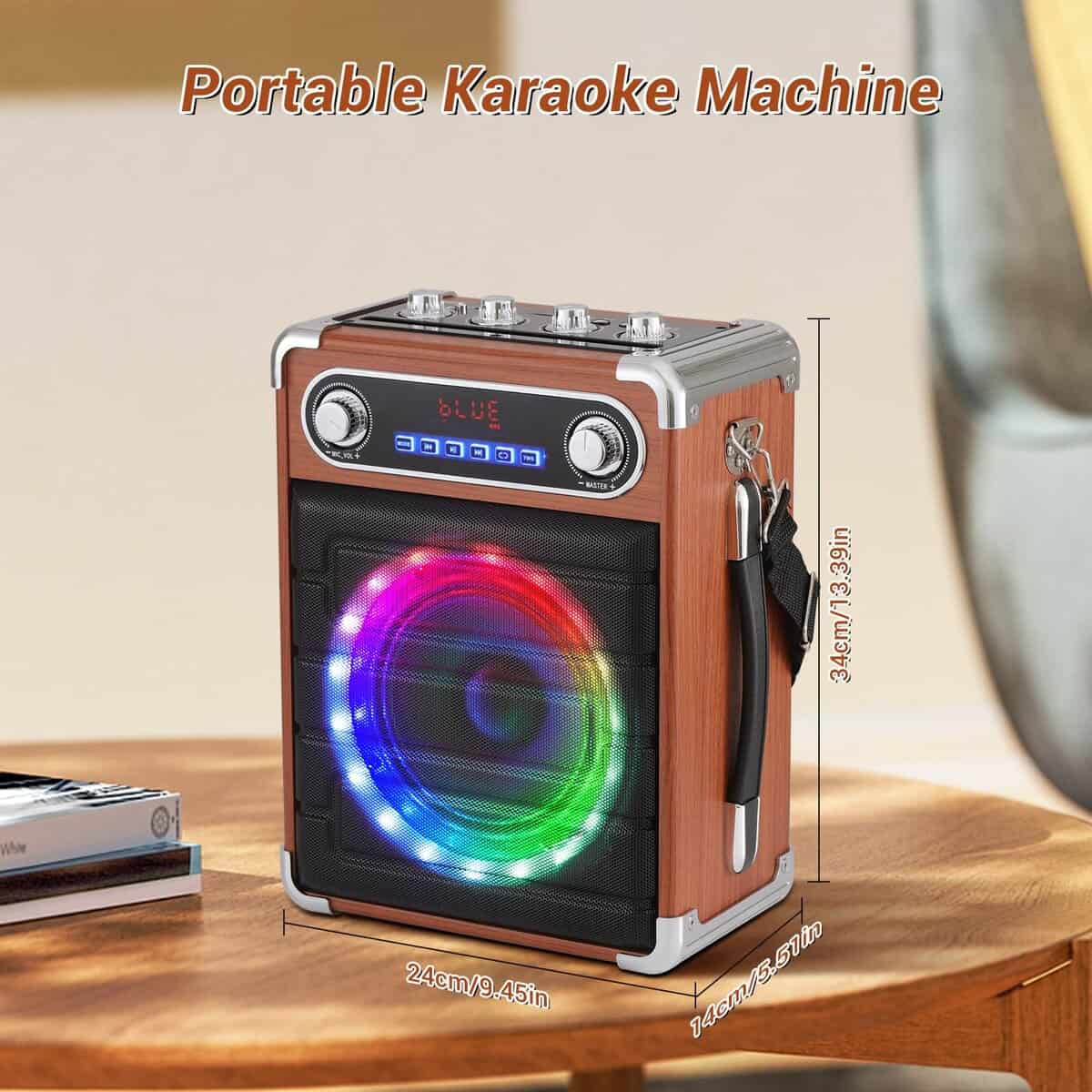 Máquina de Karaoke ROXAAN con Dos Micrófonos Inalámbricos, - Imagen 7