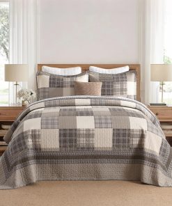 Colcha de cama extragrande QuiltMuse 128"x120" - 100%