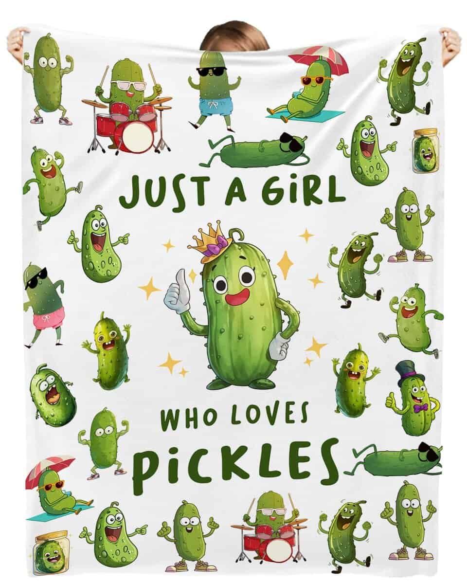 Mantas de Pepinillos para Chicas Amantes de los Pepinillos,