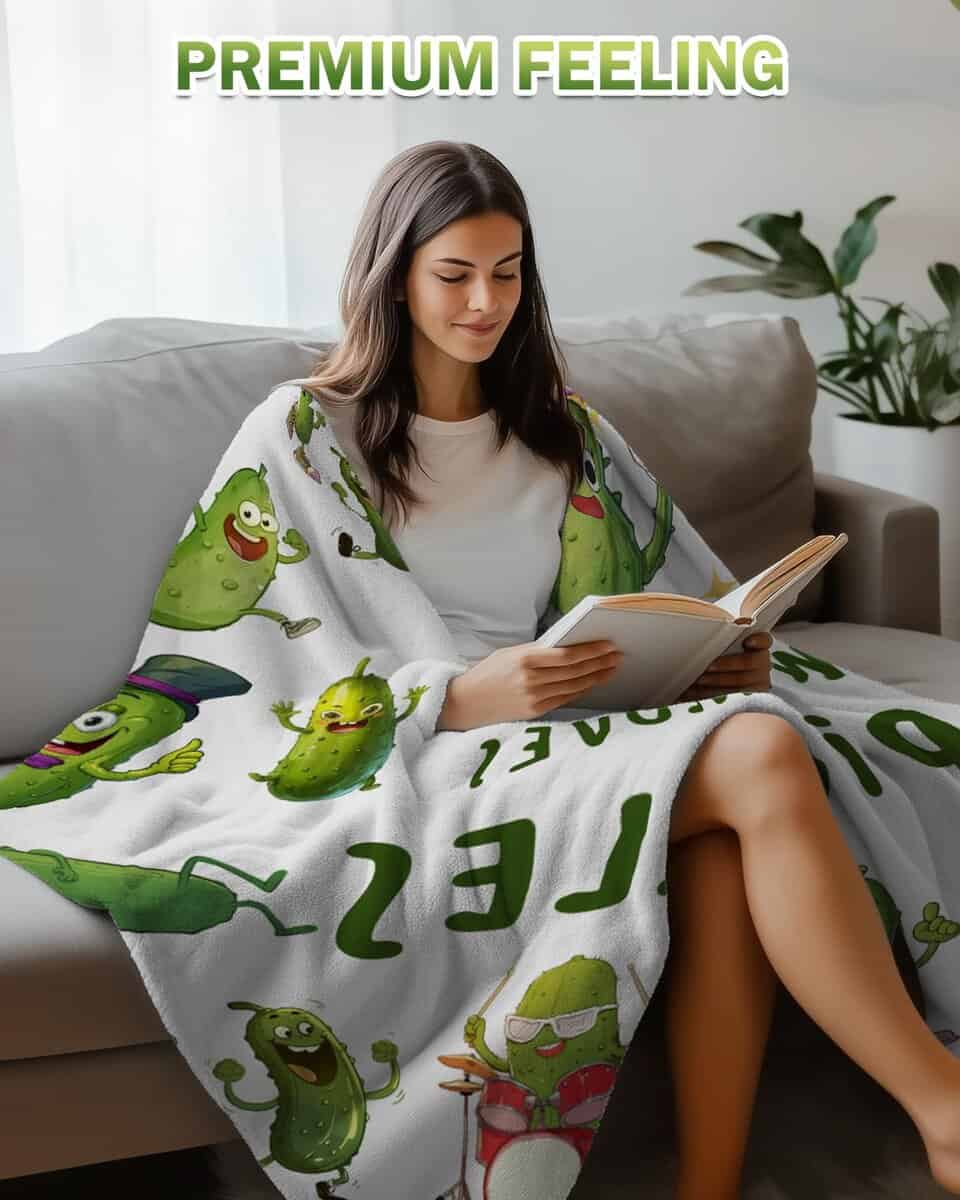 Mantas de Pepinillos para Chicas Amantes de los Pepinillos, - Imagen 6