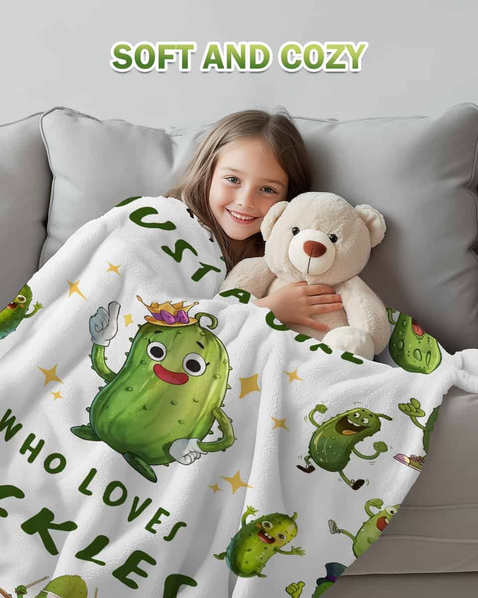 Mantas de Pepinillos para Chicas Amantes de los Pepinillos, - Imagen 5