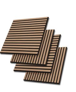 Paneles de Pared de Listones de Madera Acústica, Paquete de