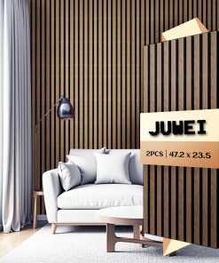 Paneles de Madera Acústicos para Pared, Paquete de 2 - 47.2