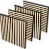 Paneles de Pared de Listones de Madera Acústicos, Paquete