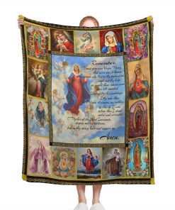 Manta de Oraciones de la Virgen de Guadalupe para Mujer -