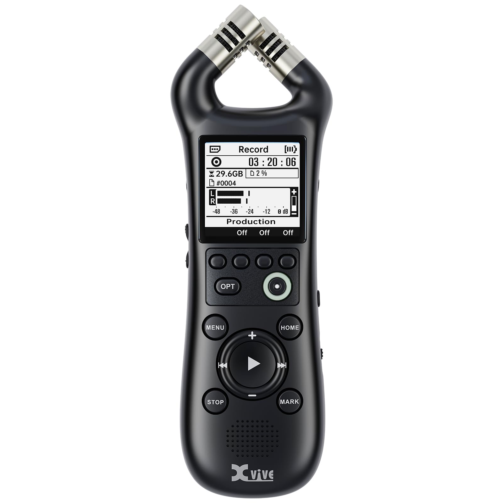 Grabadora de Audio Estéreo Portátil Xvive XV1-R con
