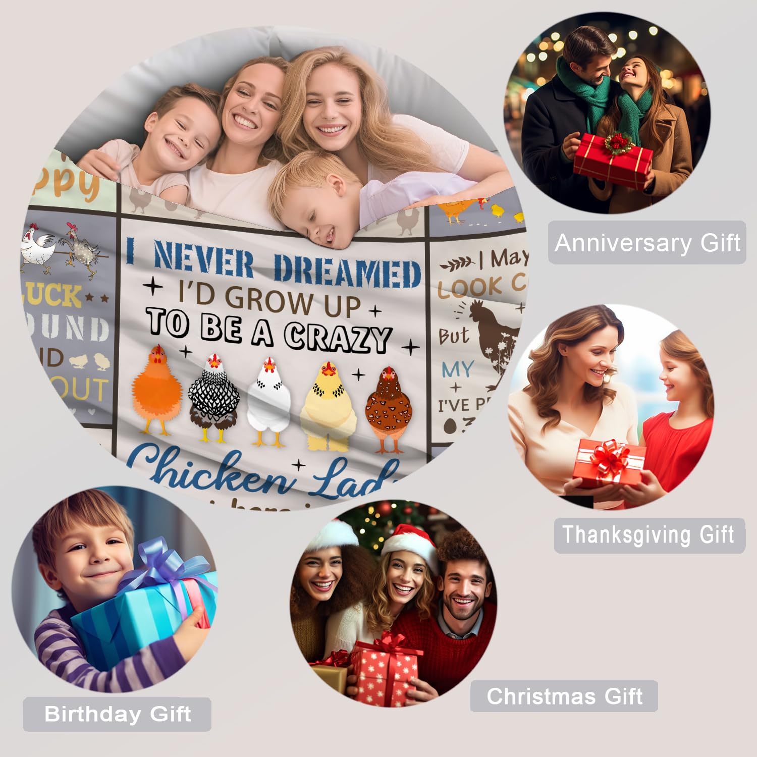 Manta de Pollo Lindo Norkobay Regalo para Niñas, Manta - Imagen 6