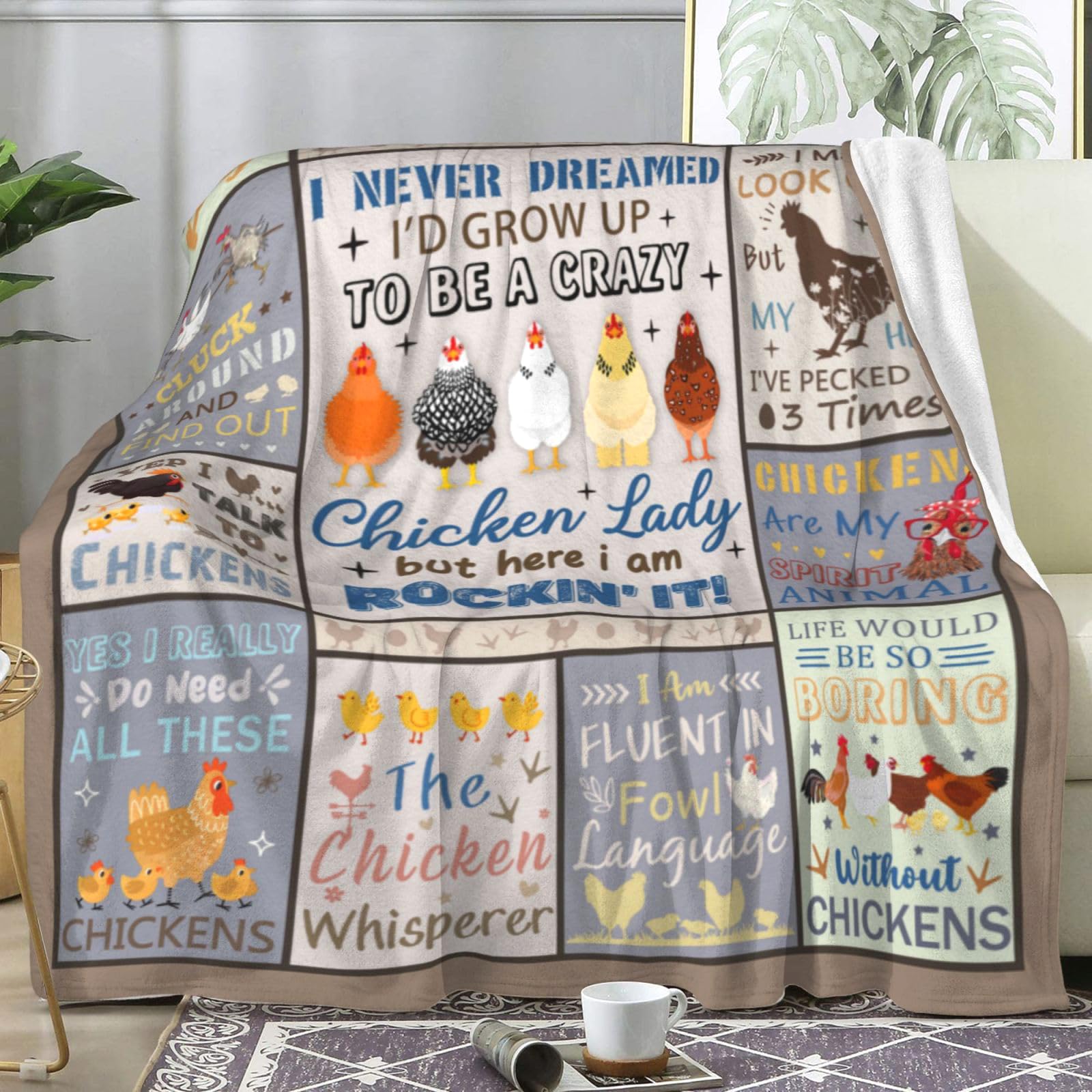 Manta de Pollo Lindo Norkobay Regalo para Niñas, Manta - Imagen 3