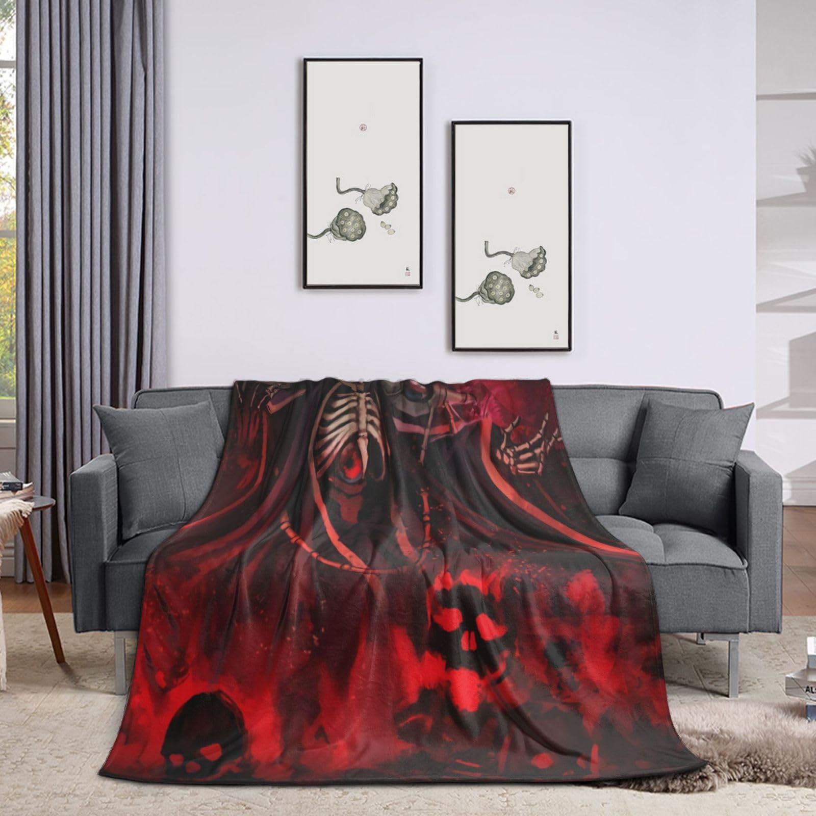 Manta de Franela Anime Overlord de SIMAIT para Dormitorio