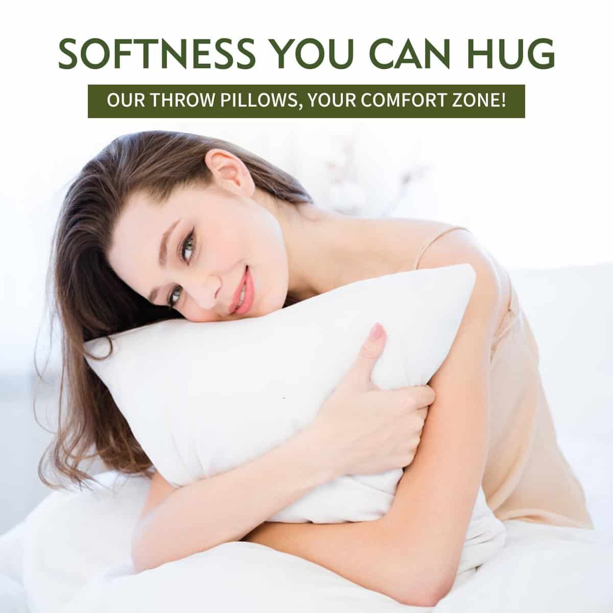 Goma XhomeX 24"x24" (Juego de 2) - Relleno de Cojín con - Imagen 4