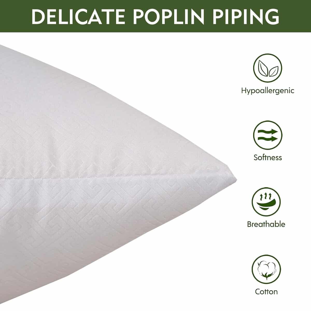 Goma XhomeX 24"x24" (Juego de 2) - Relleno de Cojín con - Imagen 3