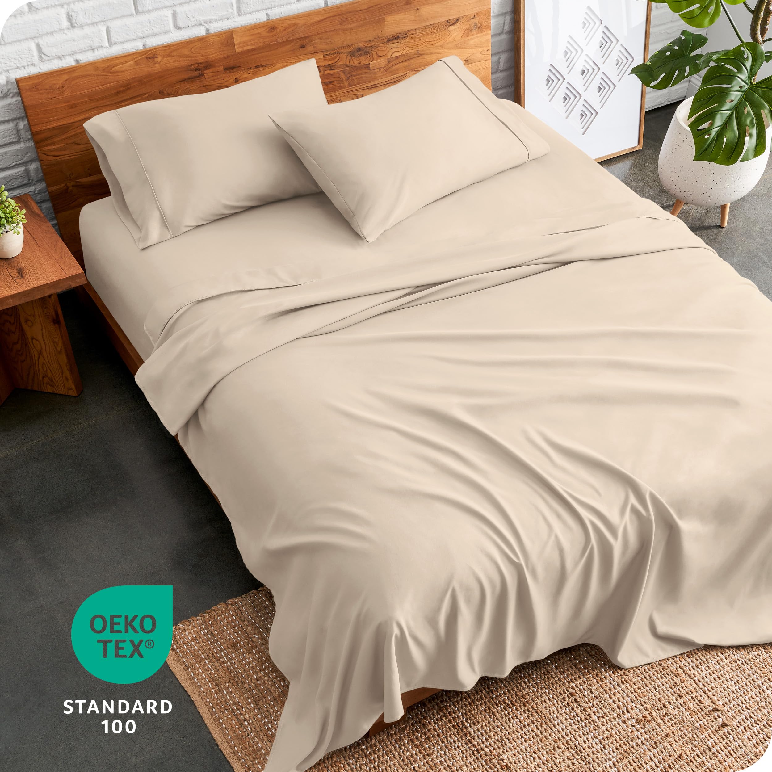 Juego de sábanas Bare Home Full XL - 1800 sábanas de cama - Imagen 8