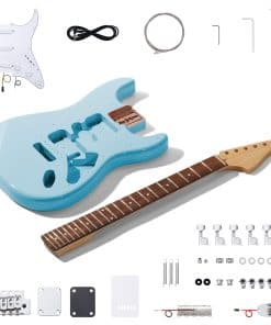 Kit de guitarra eléctrica Leo Jaymz estilo ST DIY, cuerpo