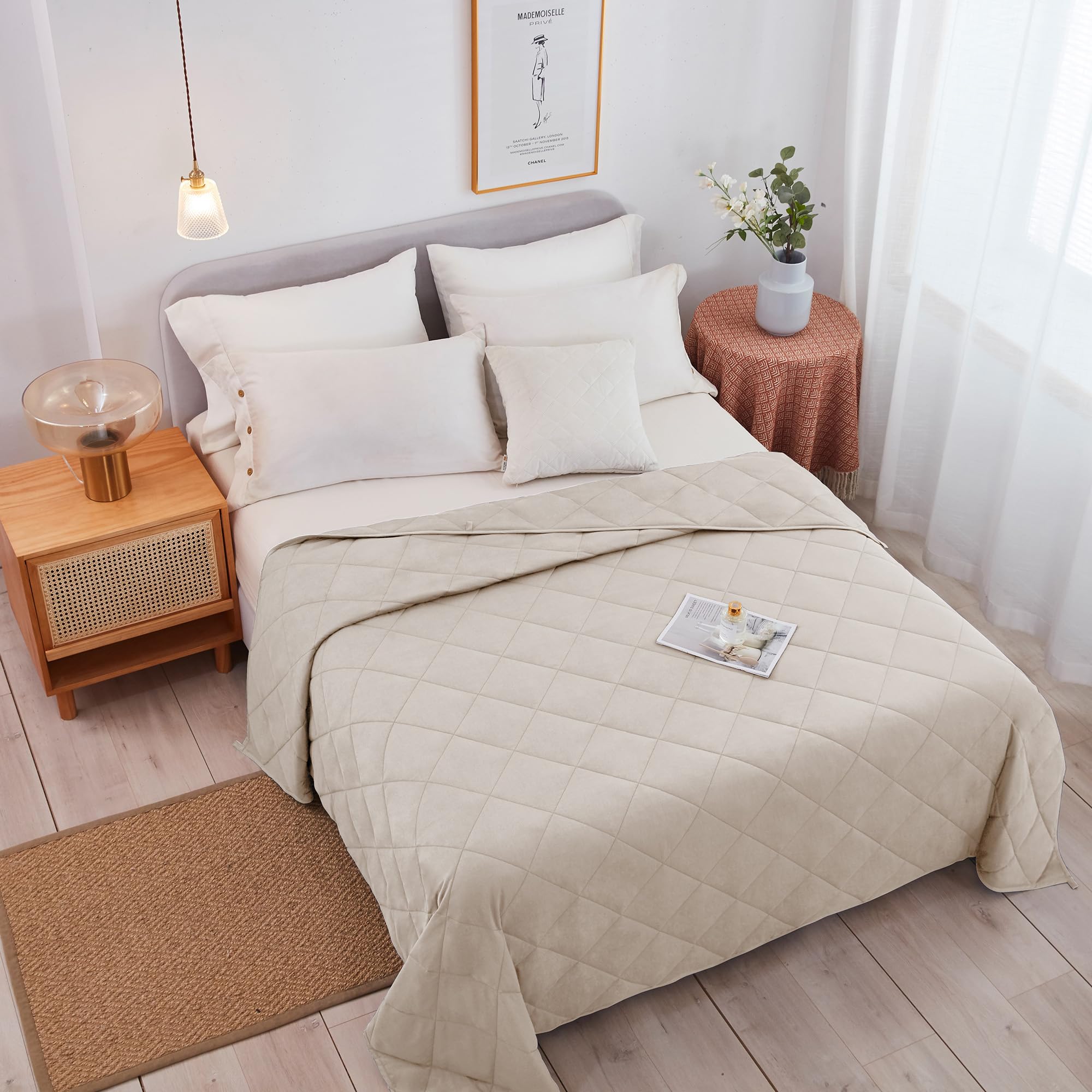 Manta Ponderada de Tamaño King HomeSmart 20lbs, Manta