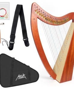 Arpa, AKLOT 23 Cuerdas Arpa de Caoba en Forma de Corazón de