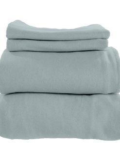 Juego de sábanas de franela de algodón orgánico -Shore