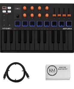 Arturia MiniLab 3 Compact MIDI Keyboard and Pad Controller