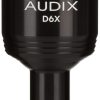 Micrófono dinámico Audix D6X con 3 filtros seleccionables,