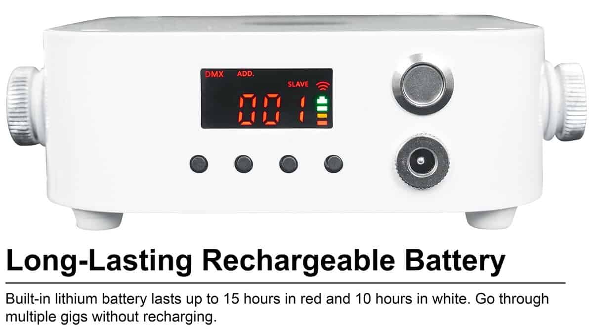 Luz de Lavado LED Blanco Rockville MINI RF1 V3, RGBWA+UV, - Imagen 8