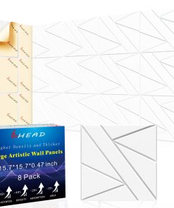 Paquete de 8 Paneles de Pared Insonorizantes Autoadhesivos,