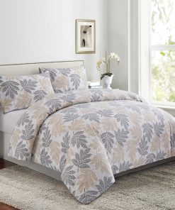 Juego de Funda Nórdica Ultra Suave y Sedosa -Tono Topo