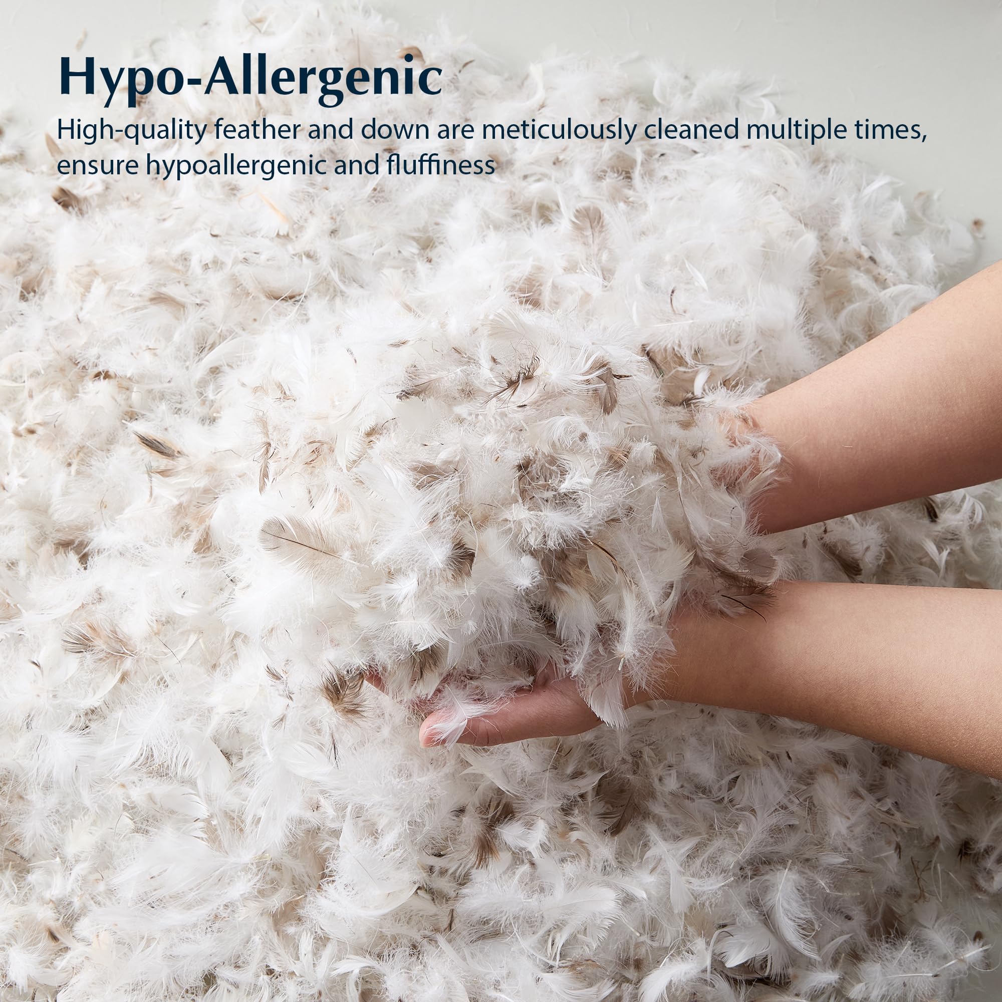 Almohada de Cama Pacific Coast, Almohada Firme de Plumón de - Imagen 5