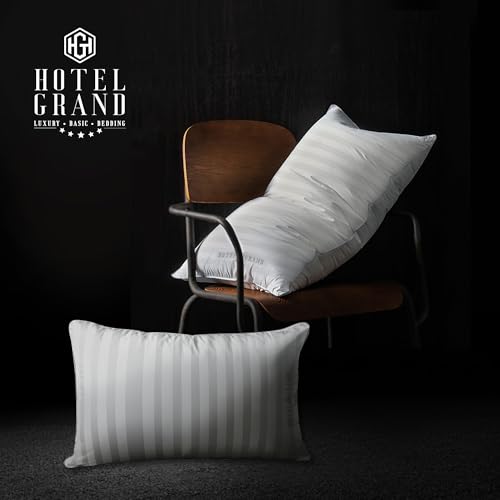 Juego de 2 Almohadas de Plumas de Ganso Blanco Hotel Grand - Imagen 8