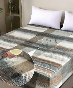 Protector de colchón impermeable para cama King, estilo de