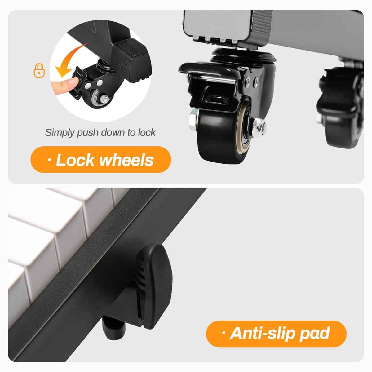 Soporte para teclado AODSK Heavy Duty - Soporte de piano - Imagen 5