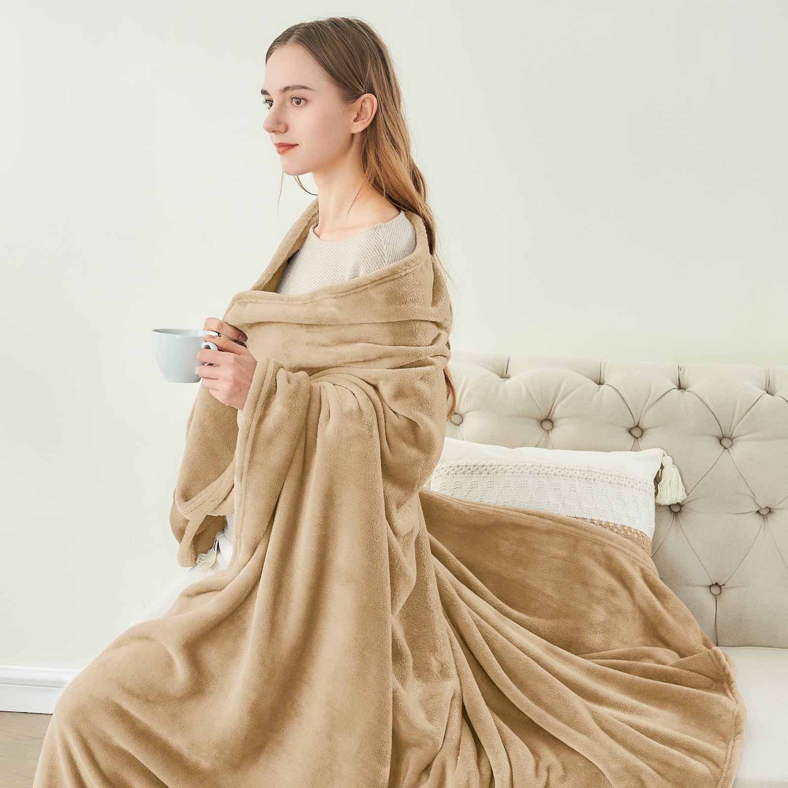 Manta de Lana BEDELITE Tamaño King para Cama, Manta de Lujo - Imagen 9