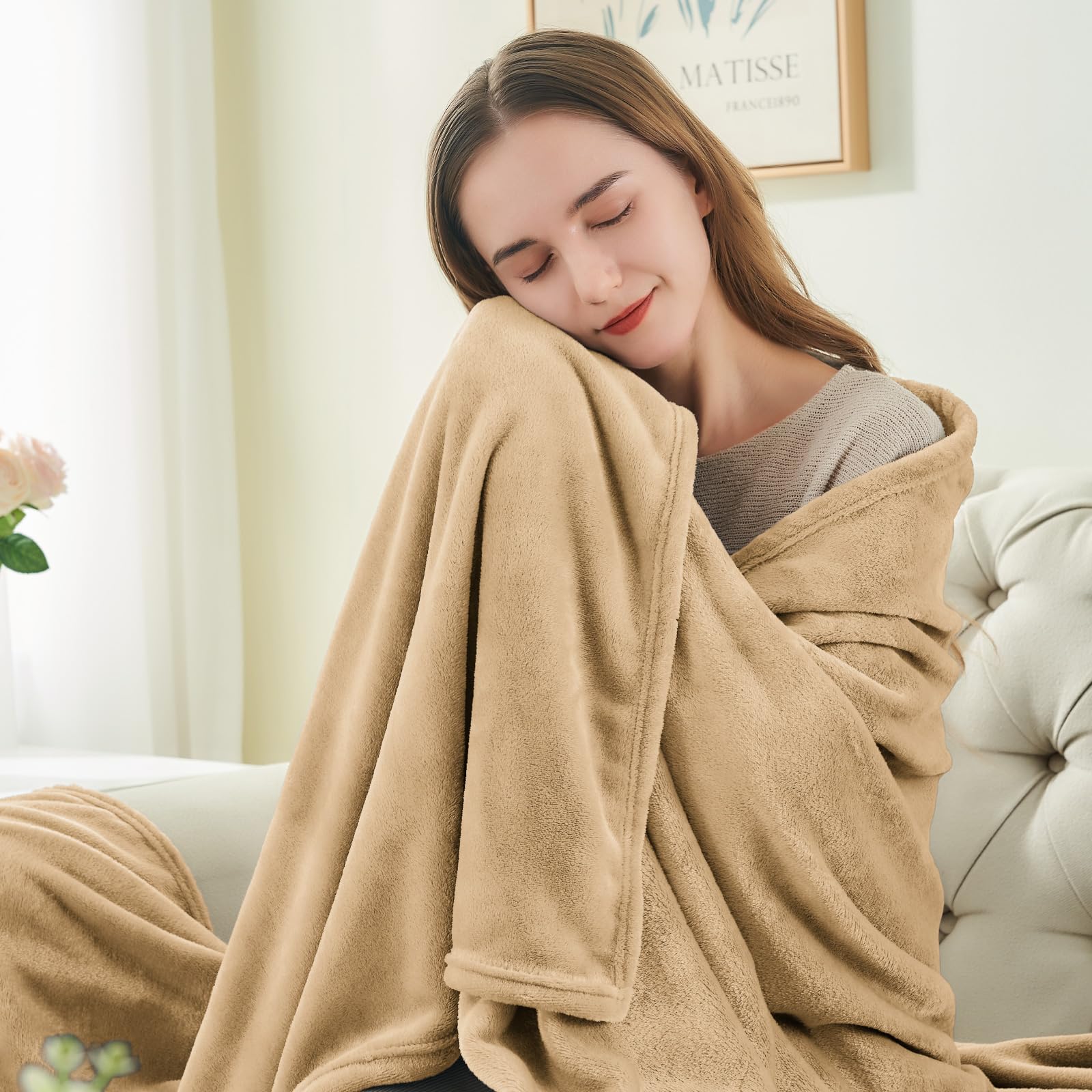 Manta de Lana BEDELITE Tamaño King para Cama, Manta de Lujo - Imagen 4