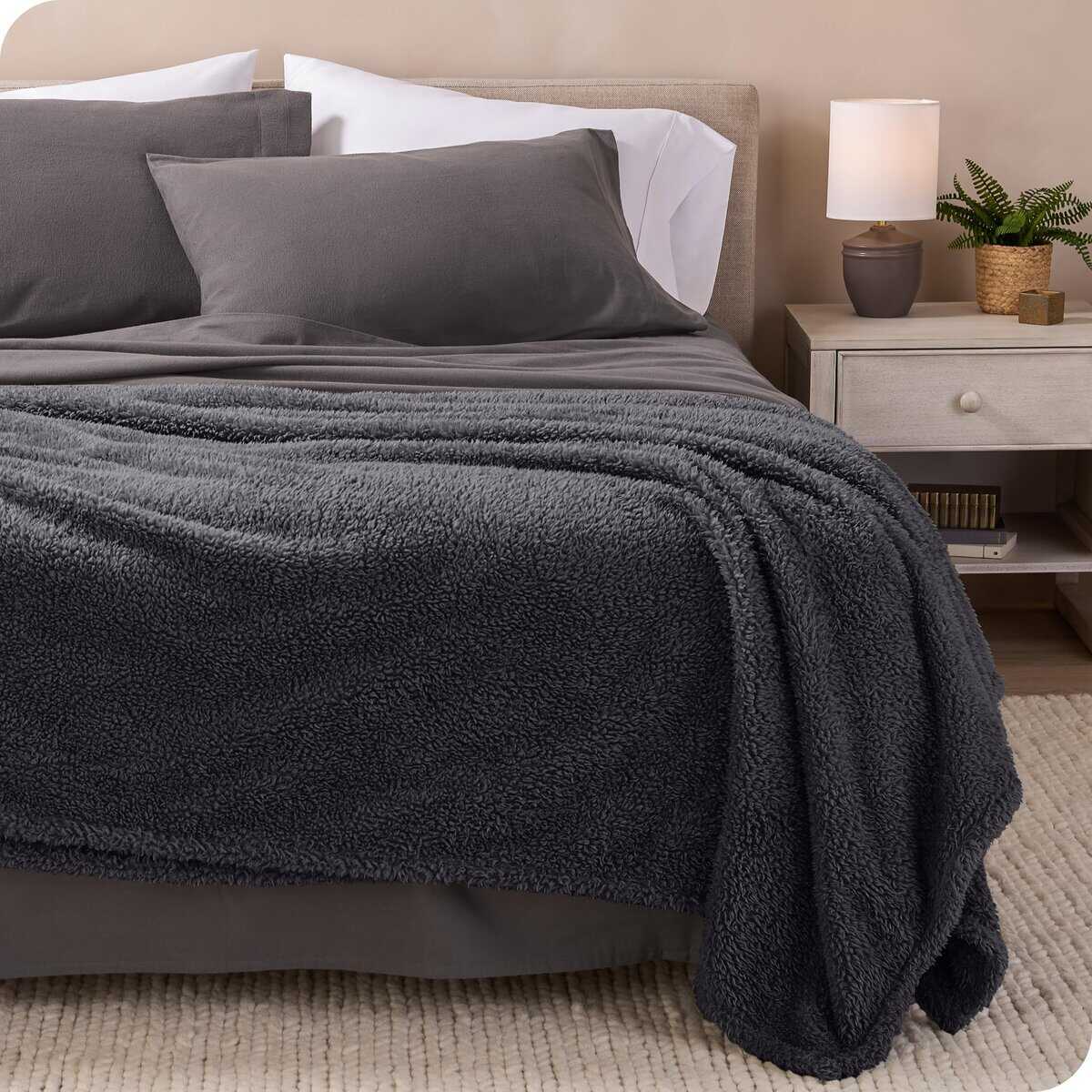 Manta de piel artificial Bare Home - Manta Twin/Twin XL - - Imagen 3