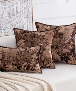 HERAYLI Premium Series, Fundas de Cojín -Marrón Oscuro