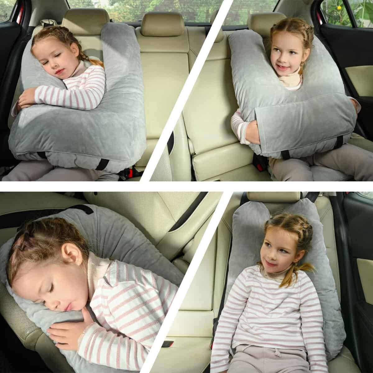 Almohada de Viaje MOAOO Almohada de Coche para Niños, - Imagen 7