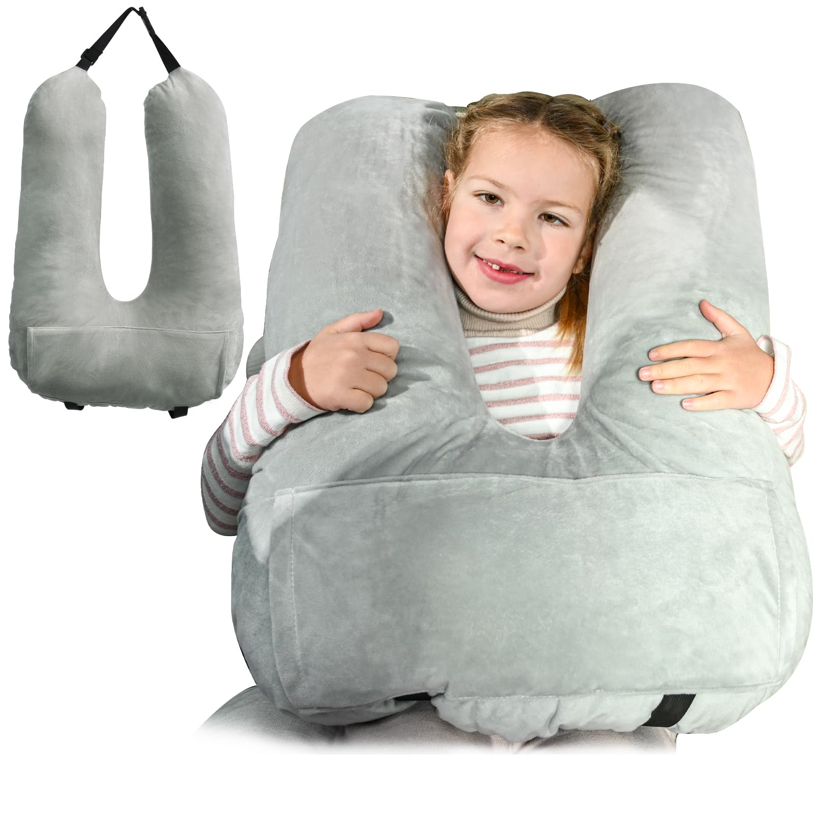 Almohada de Viaje MOAOO Almohada de Coche para Niños,