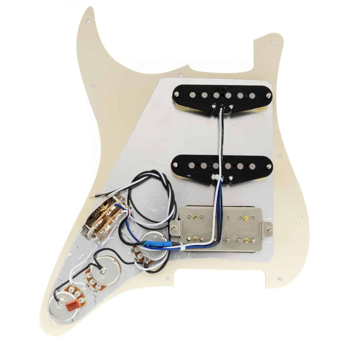 Musiclily Pro-SE ST-HSS-60SE Pickguard -Blanco Perla envejec - Imagen 6